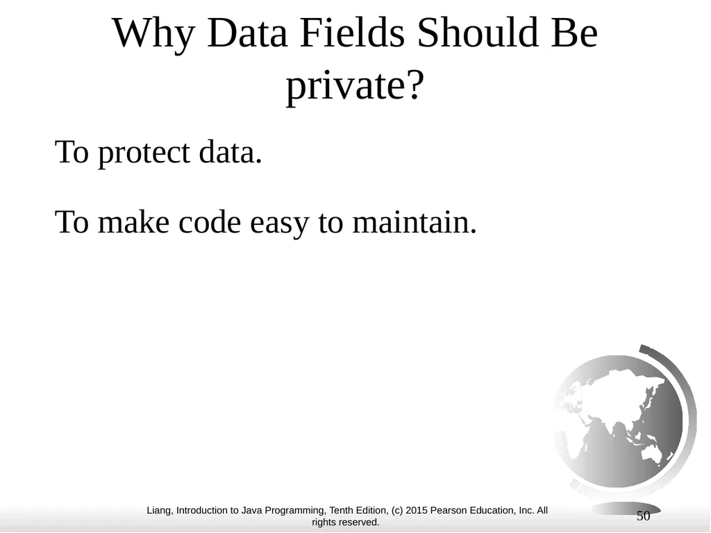 1 Chapter 10 Objects and Classes CS1: Java - slide 50 of 65