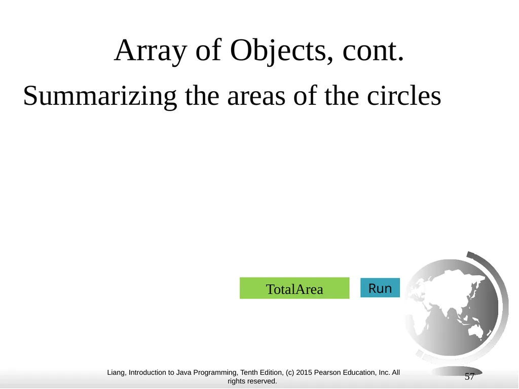 1 Chapter 10 Objects and Classes CS1: Java - slide 57 of 65