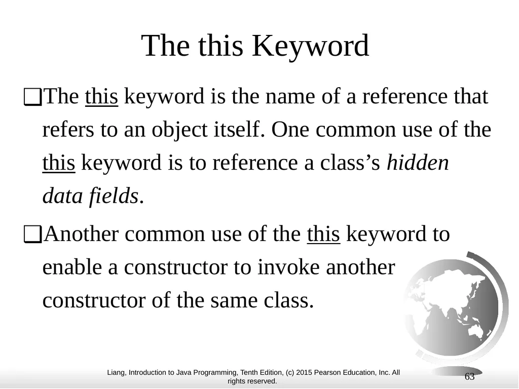 1 Chapter 10 Objects and Classes CS1: Java - slide 63 of 65