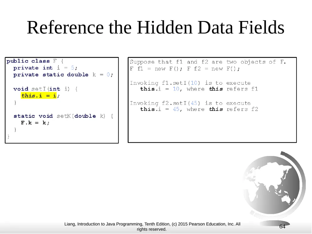 1 Chapter 10 Objects and Classes CS1: Java - slide 64 of 65