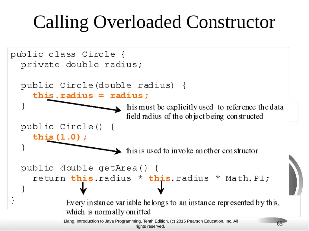 1 Chapter 10 Objects and Classes CS1: Java - slide 65 of 65