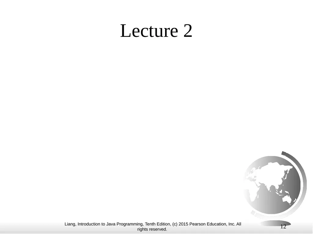 1 Chapter 10 Objects and Classes CS1: Java - slide 12 of 65