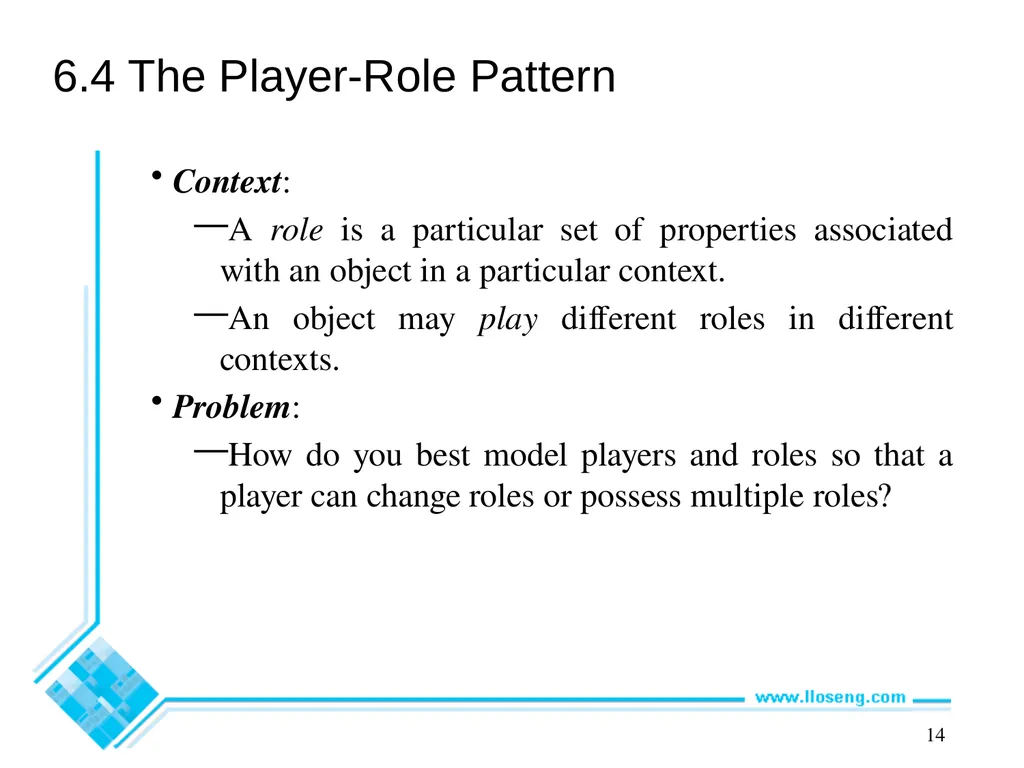 Object-Oriented Software Engineering Practical - slide 11 of 23