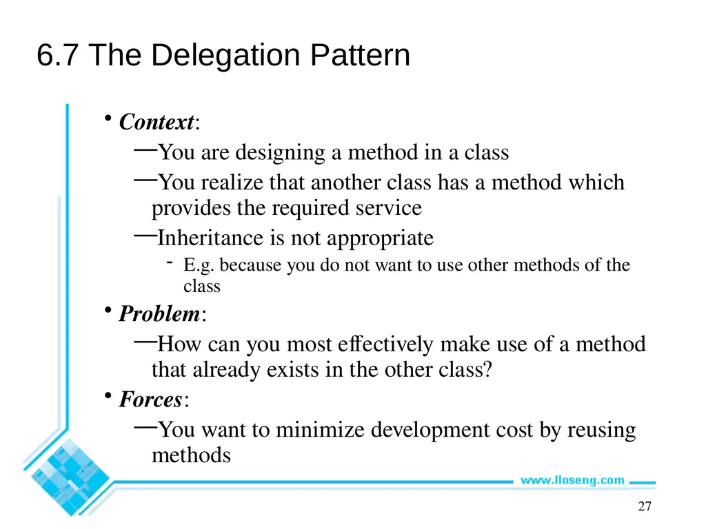 Object-Oriented Software Engineering Practical - slide 19 of 23