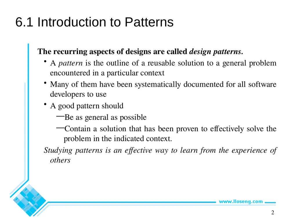 Object-Oriented Software Engineering Practical - slide 2 of 23