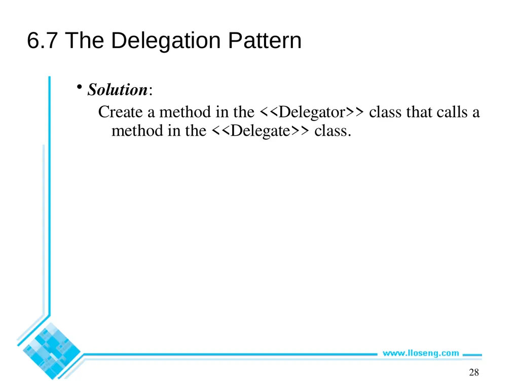 Object-Oriented Software Engineering Practical - slide 20 of 23