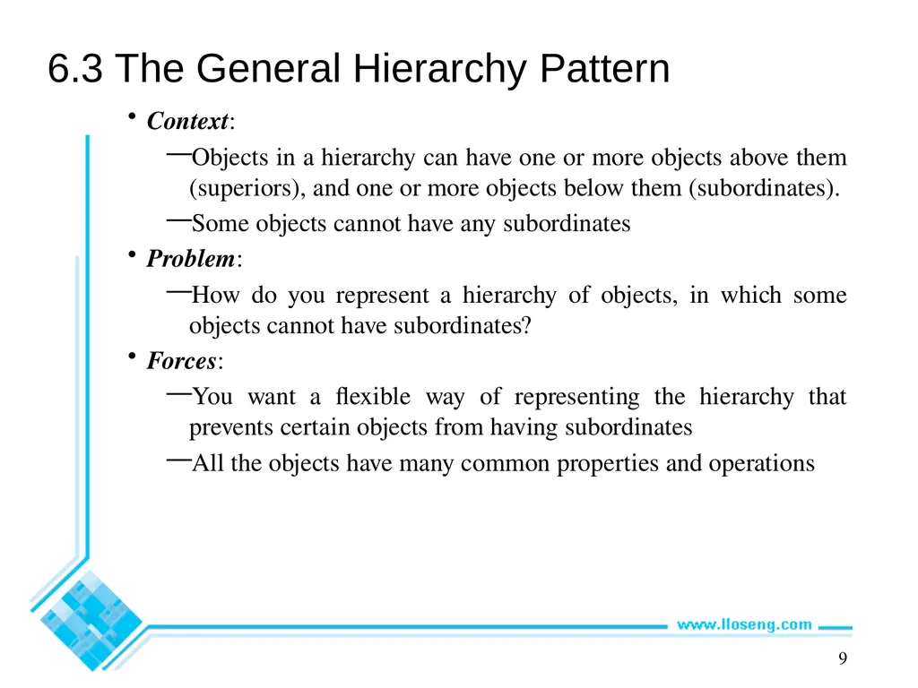 Object-Oriented Software Engineering Practical - slide 7 of 23