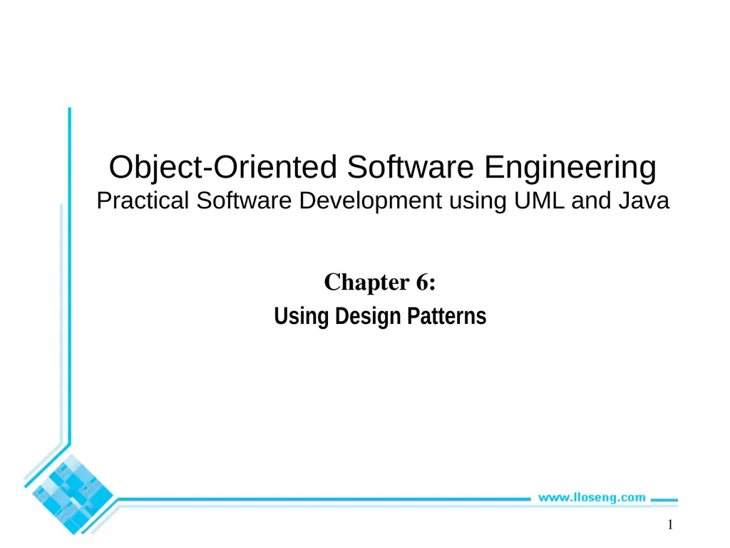Object-Oriented Software Engineering Practical - slide 1 of 23
