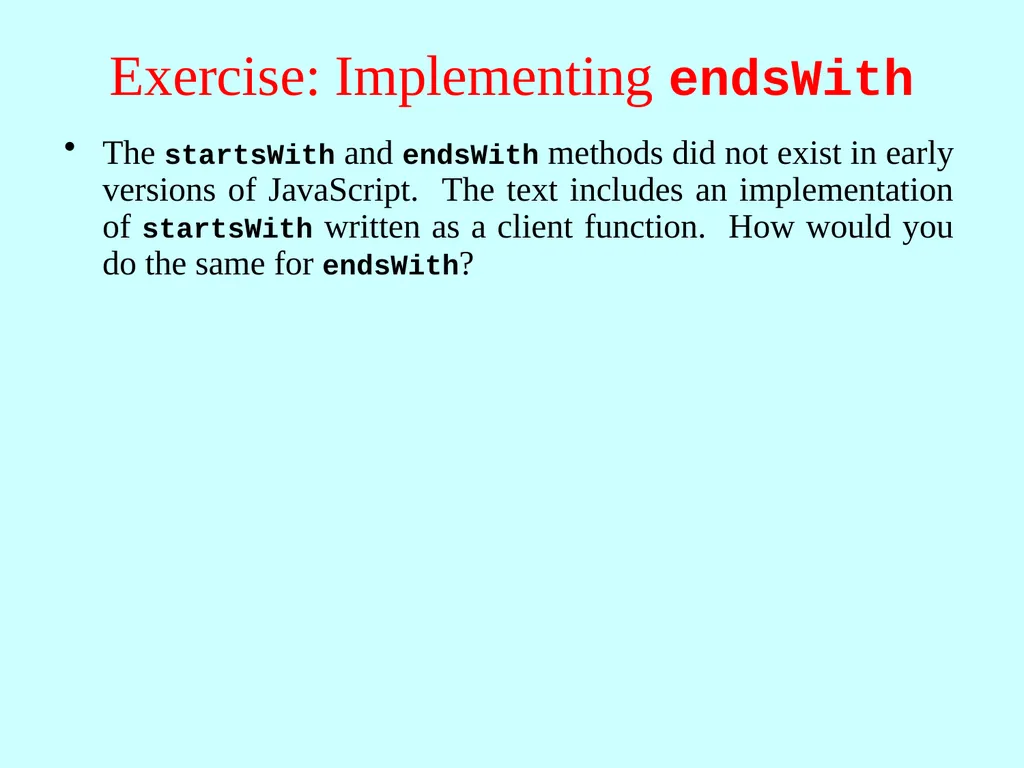 Strings in JavaScript Eric Roberts and Jerry Cain - slide 14 of 21