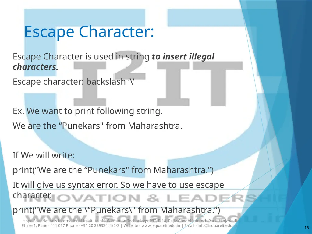Strings in Python Dr. Varsha Degaonkar Department - slide 16 of 29