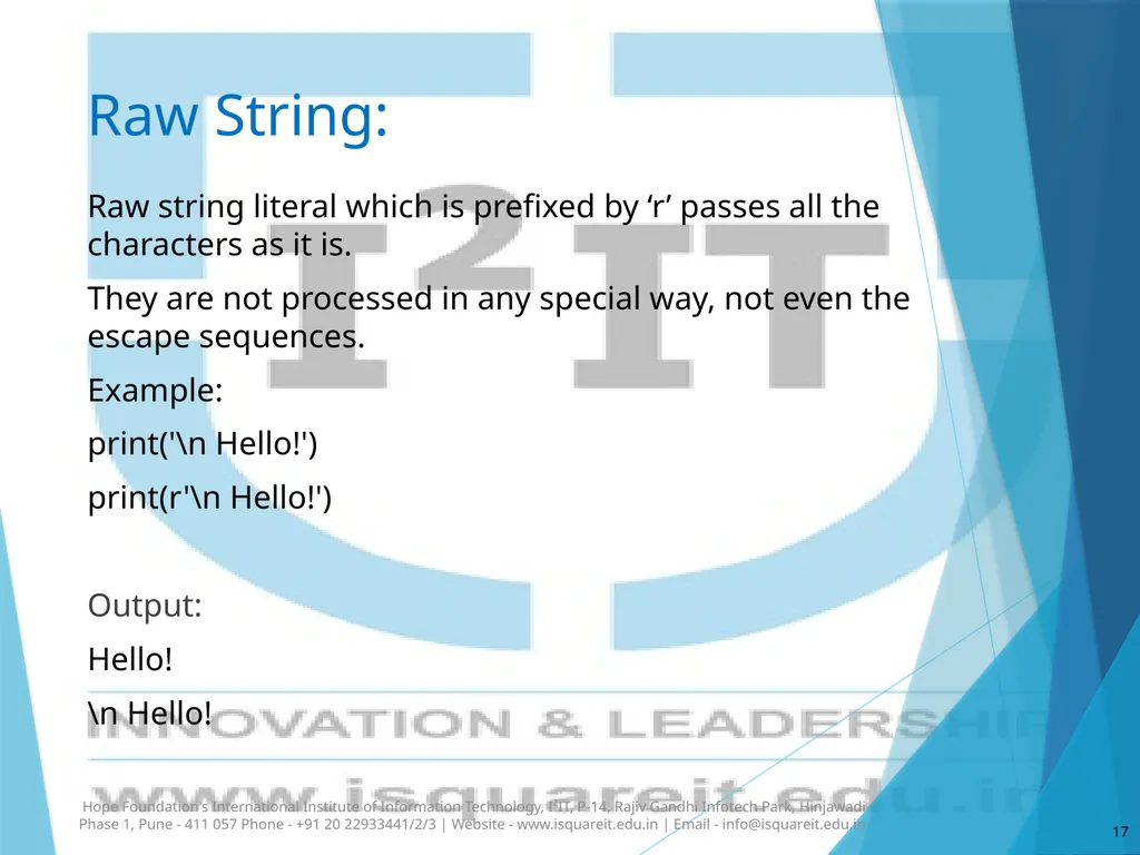 Strings in Python Dr. Varsha Degaonkar Department - slide 17 of 29