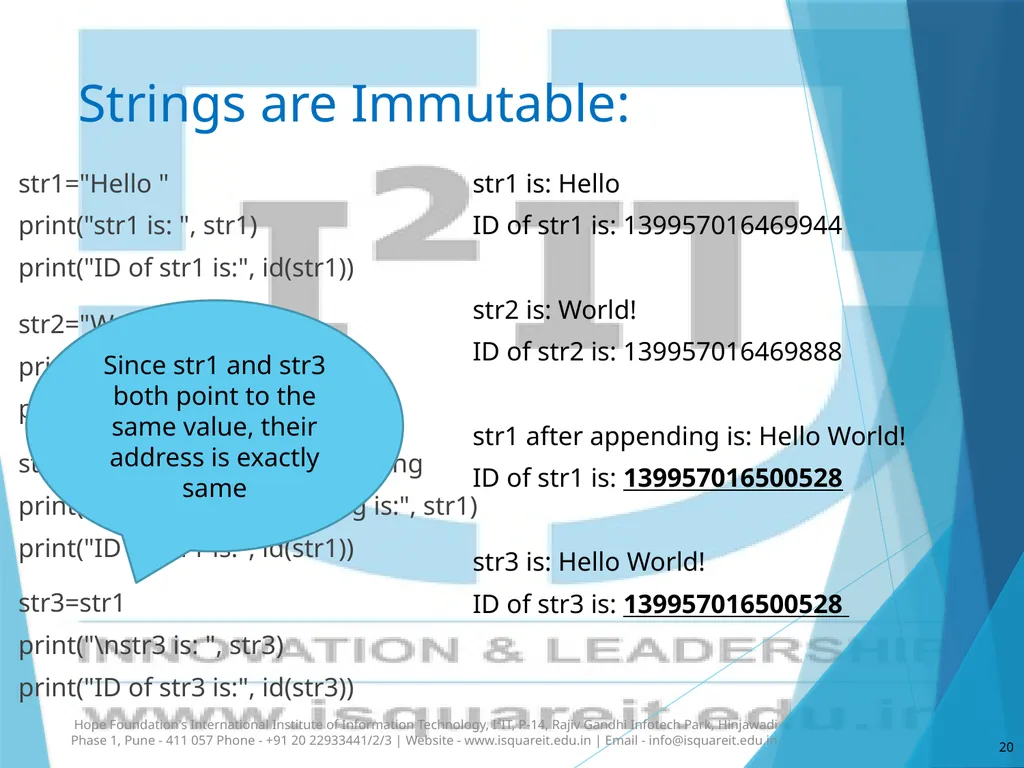 Strings in Python Dr. Varsha Degaonkar Department - slide 20 of 29