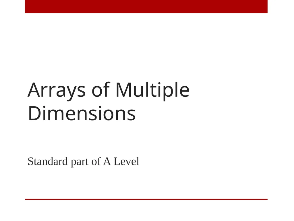 A Level Computer Science Topic 3: Advanced - slide 5 of 31