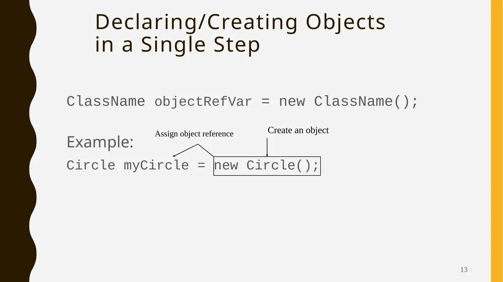 Introduction To Objects Oriented Programming - slide 13 of 53