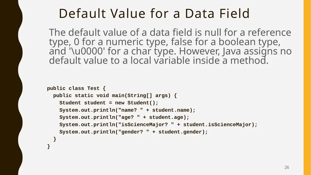 Introduction To Objects Oriented Programming - slide 26 of 53