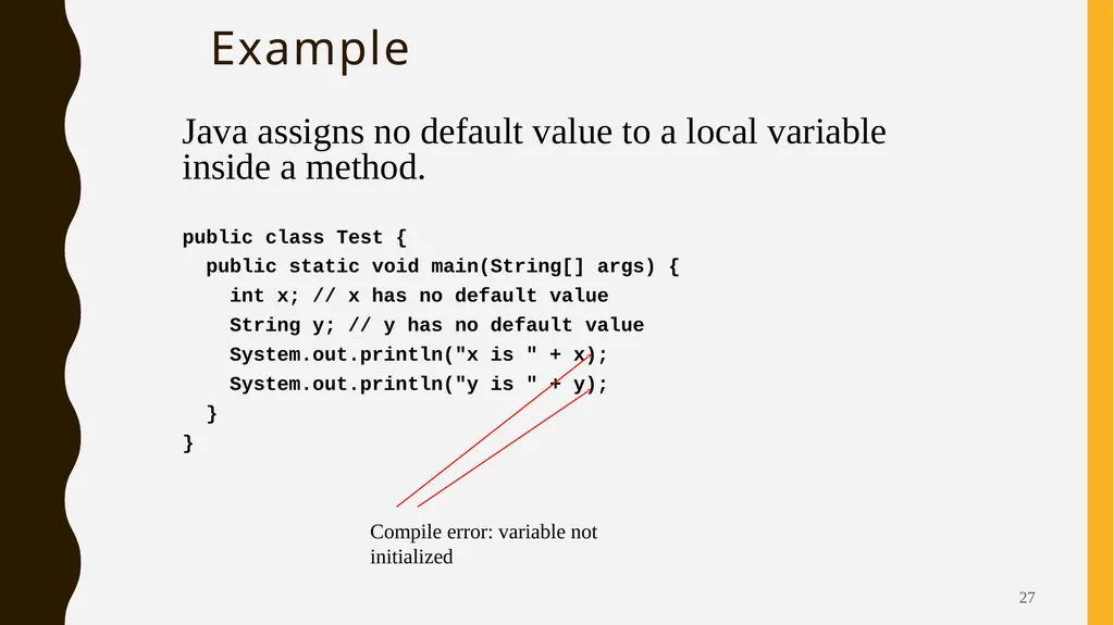 Introduction To Objects Oriented Programming - slide 27 of 53
