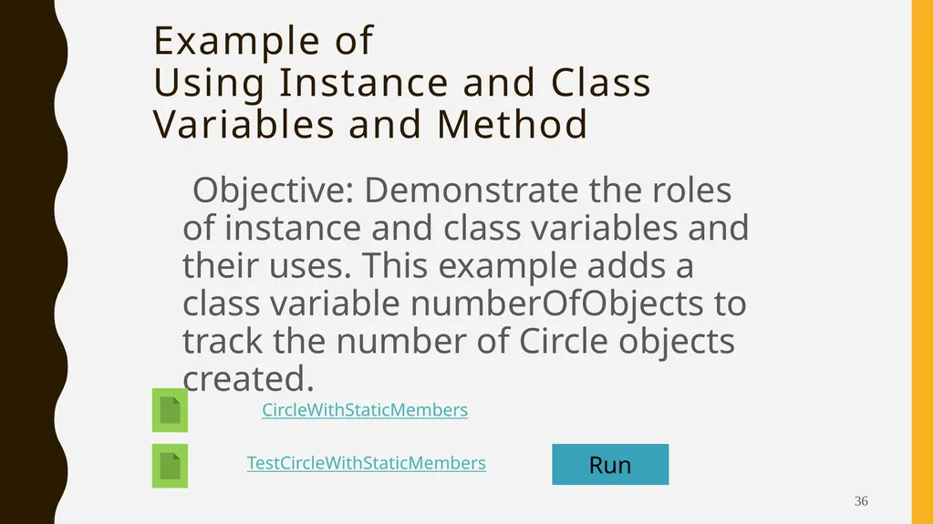 Introduction To Objects Oriented Programming - slide 36 of 53
