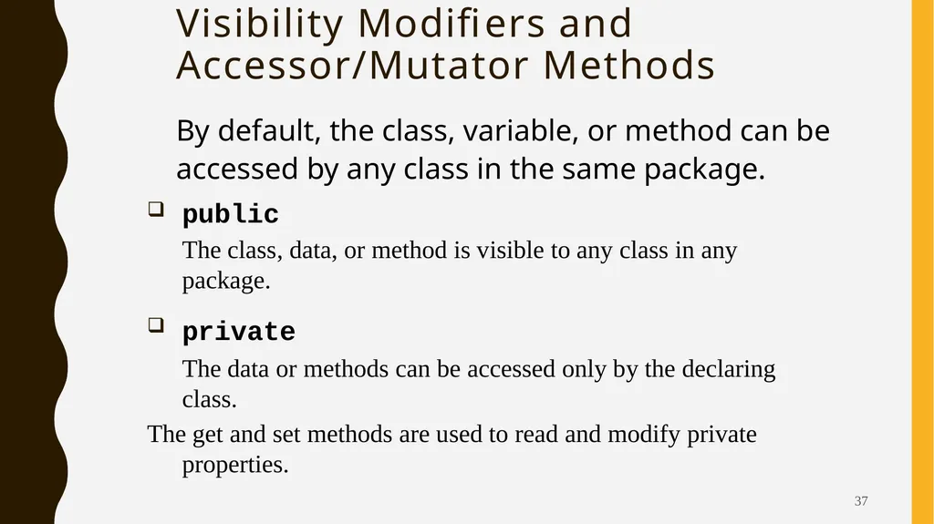 Introduction To Objects Oriented Programming - slide 37 of 53