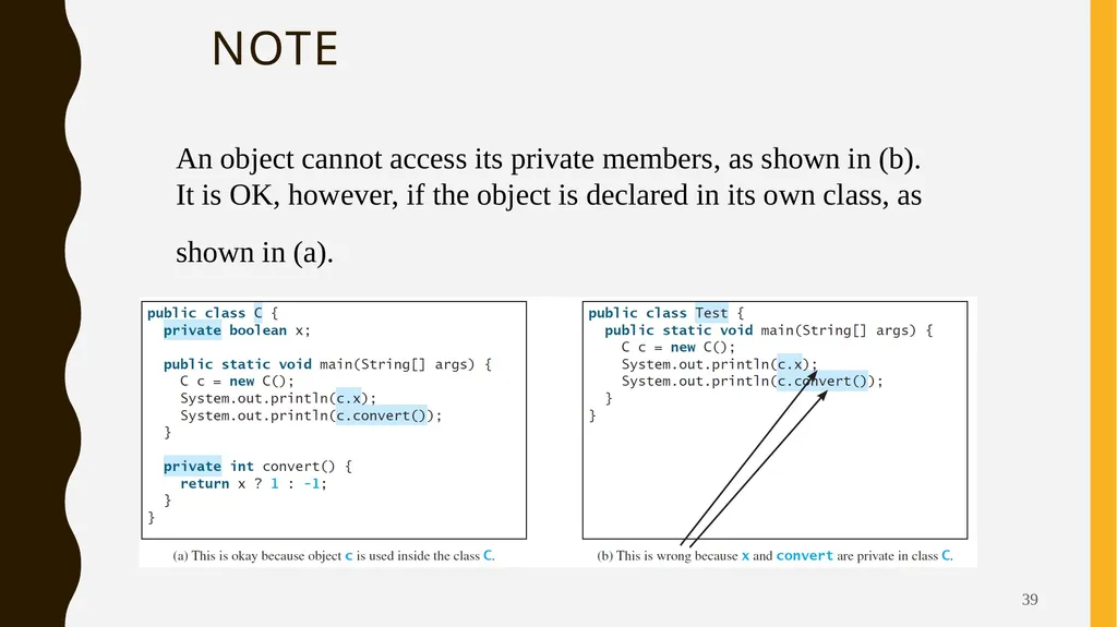 Introduction To Objects Oriented Programming - slide 39 of 53