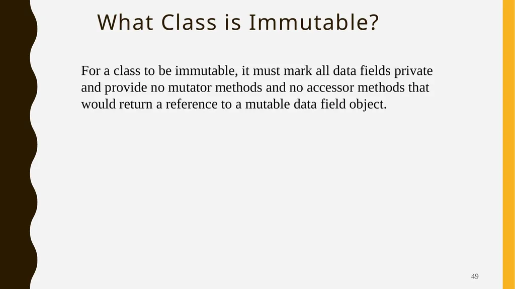 Introduction To Objects Oriented Programming - slide 49 of 53