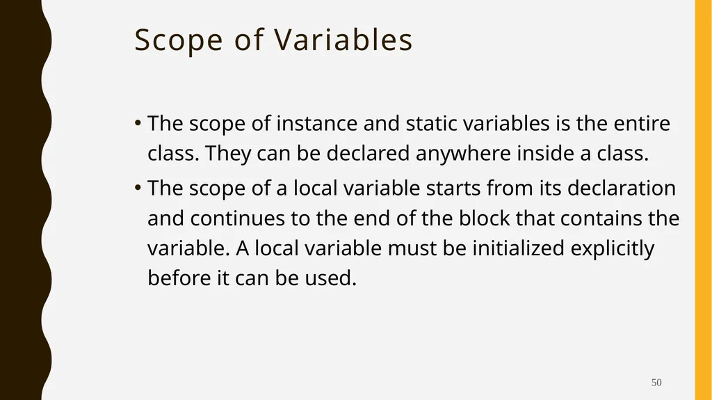 Introduction To Objects Oriented Programming - slide 50 of 53