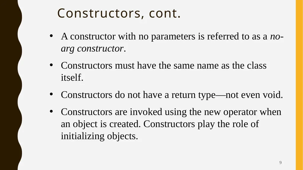 Introduction To Objects Oriented Programming - slide 9 of 53