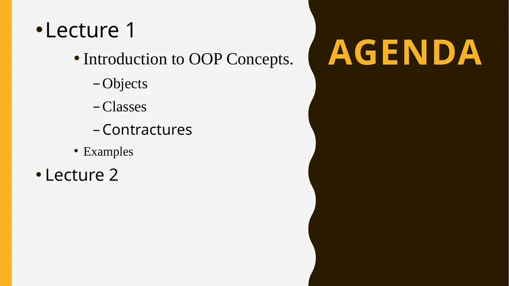 Introduction To Objects Oriented Programming - slide 2 of 53