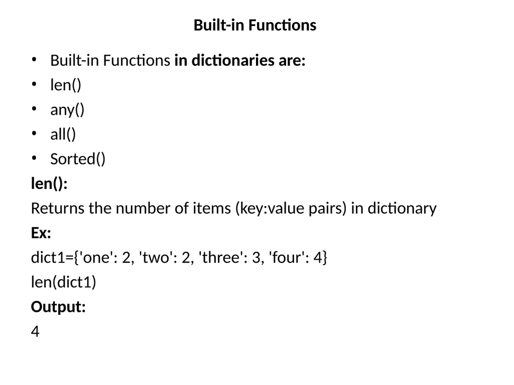 Dictionaries A dictionary is mutable and is - slide 9 of 31