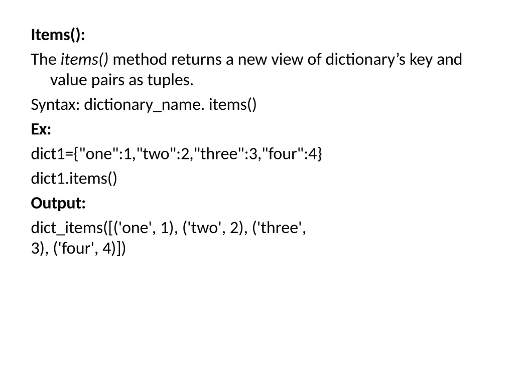Dictionaries A dictionary is mutable and is - slide 23 of 31