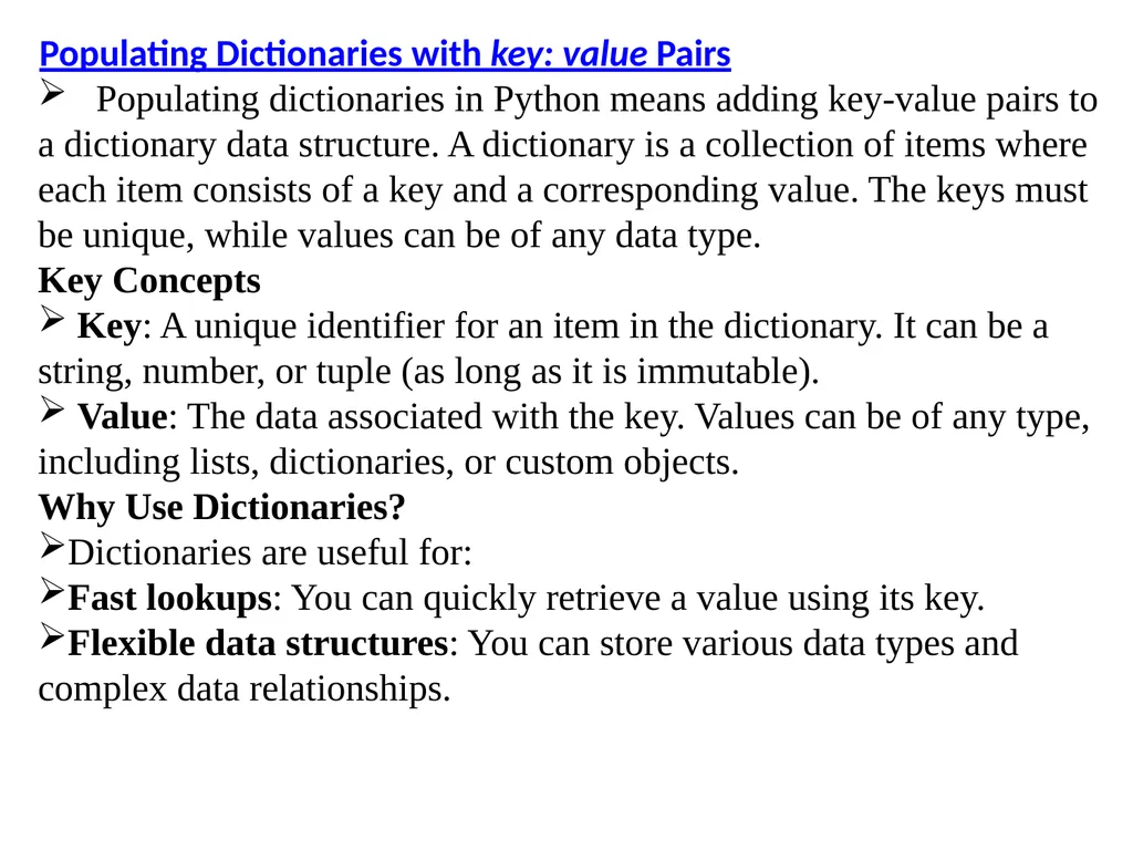 Dictionaries A dictionary is mutable and is - slide 14 of 31