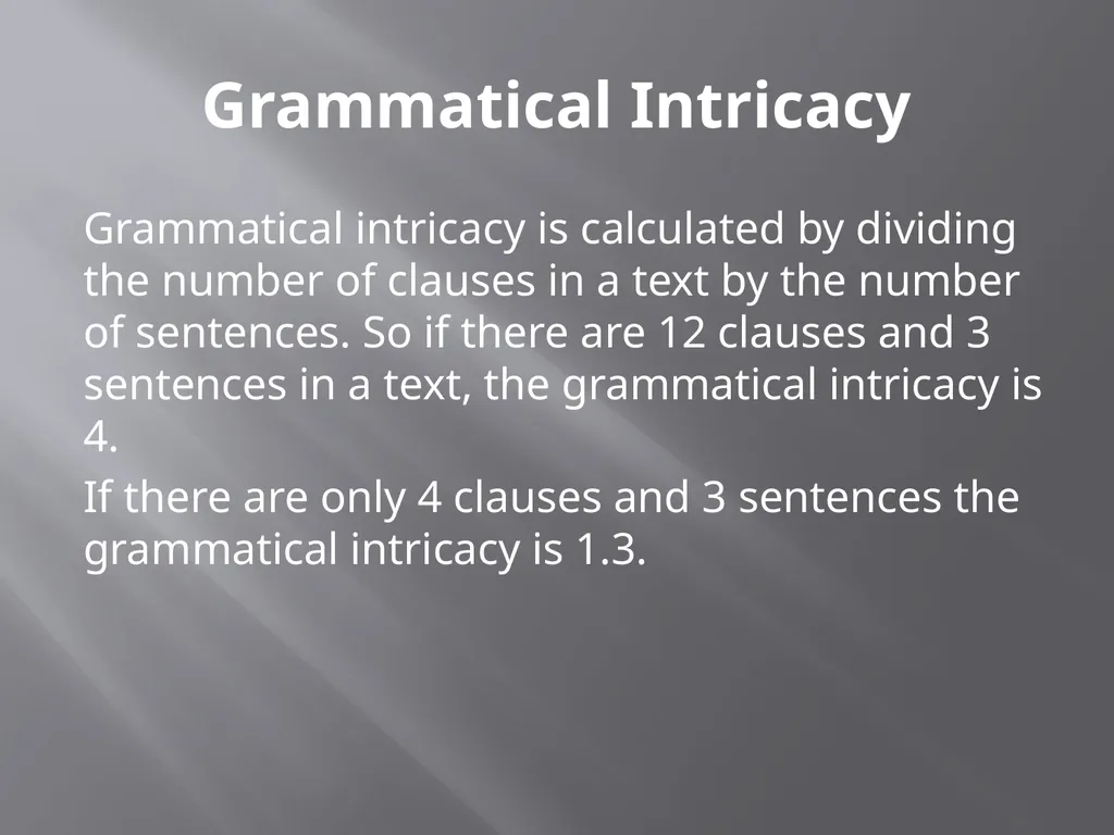 Lexical Density Lesson Four Lexical density A text - slide 10 of 34
