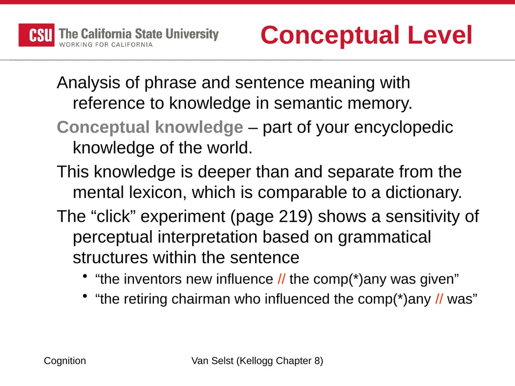 COGNITION Chapter 8: Language Fundamentals of - slide 24 of 38