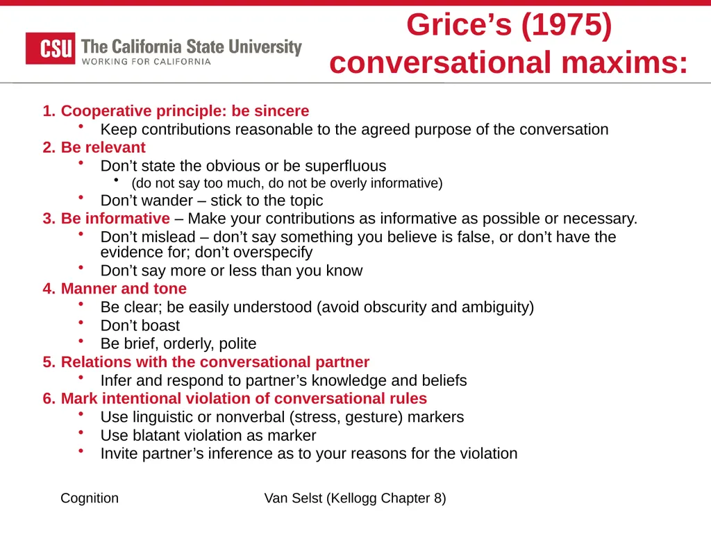 COGNITION Chapter 8: Language Fundamentals of - slide 26 of 38