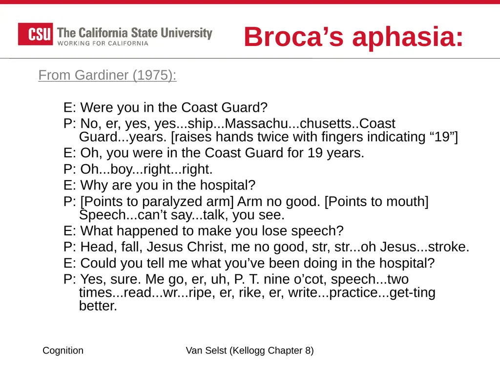 COGNITION Chapter 8: Language Fundamentals of - slide 32 of 38