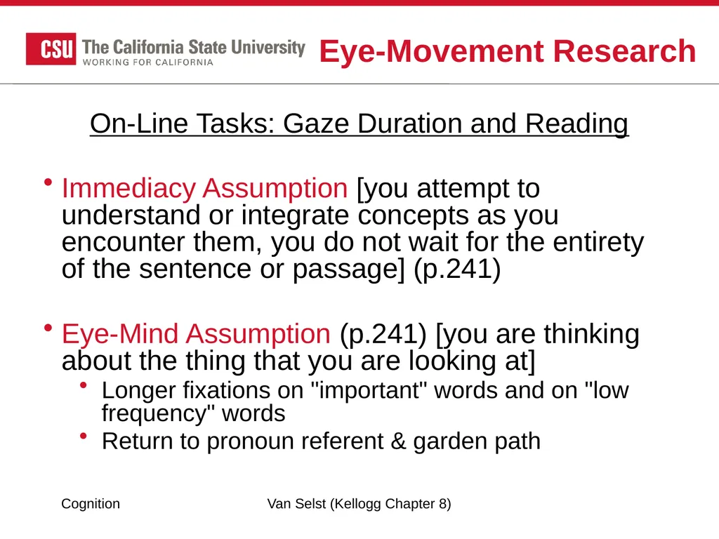 COGNITION Chapter 8: Language Fundamentals of - slide 34 of 38