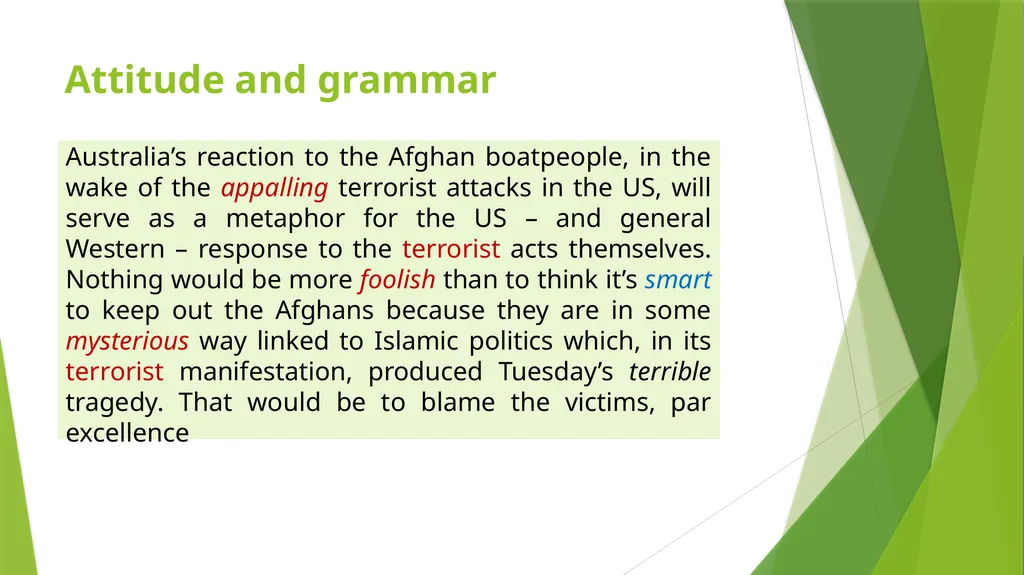 Discourse Grammar By: Asmaa Muwafaq Ahmed - slide 22 of 38