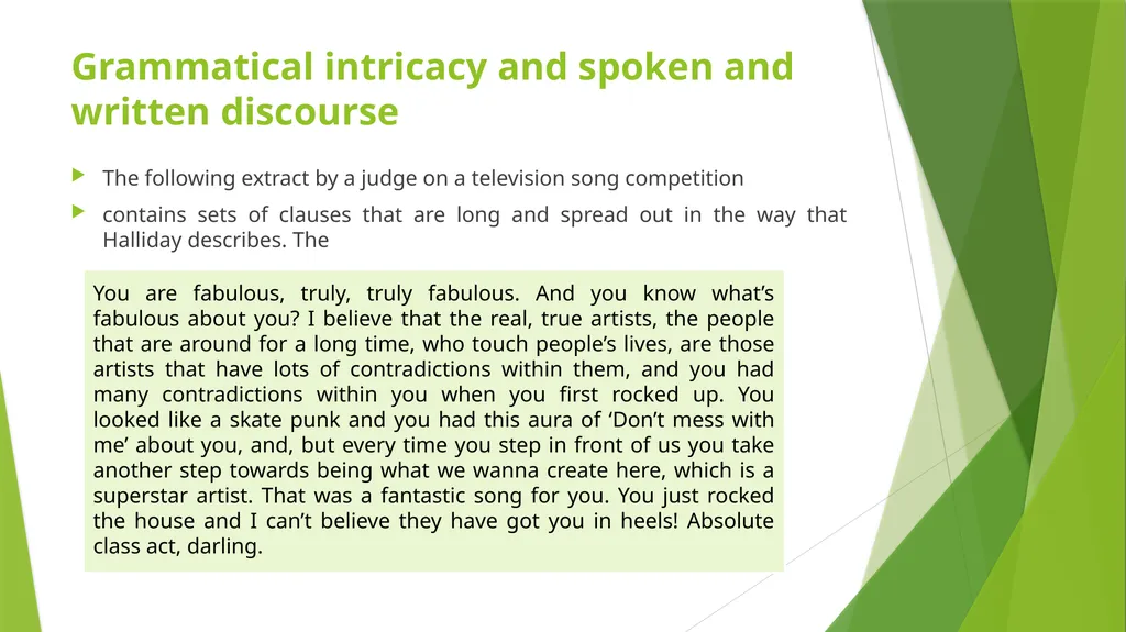 Discourse Grammar By: Asmaa Muwafaq Ahmed - slide 29 of 38