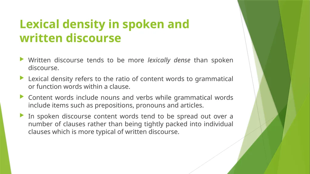 Discourse Grammar By: Asmaa Muwafaq Ahmed - slide 30 of 38