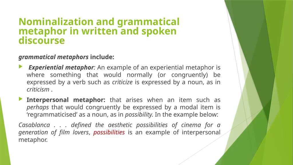 Discourse Grammar By: Asmaa Muwafaq Ahmed - slide 35 of 38