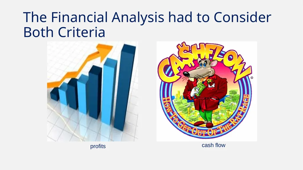 Finance Basics The Financial Analysis had to - slide 2 of 16