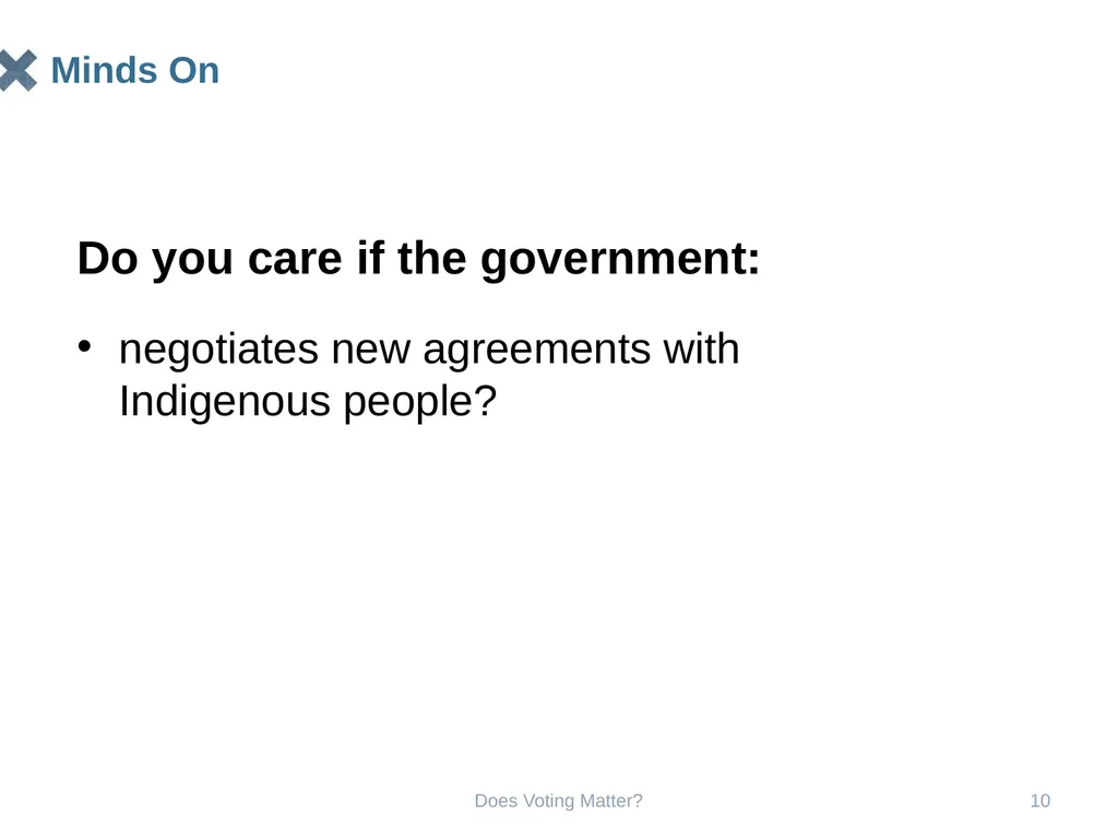 Does Voting Matter? Does Voting Matter? 2 Does - slide 10 of 33