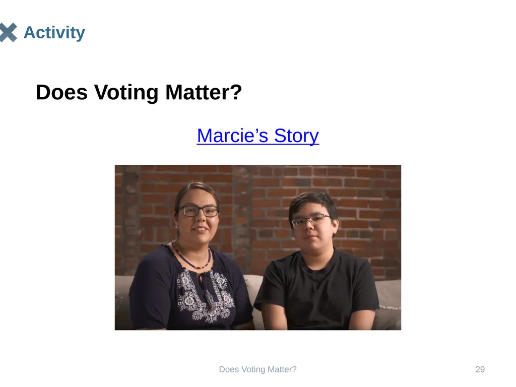 Does Voting Matter? Does Voting Matter? 2 Does - slide 29 of 33