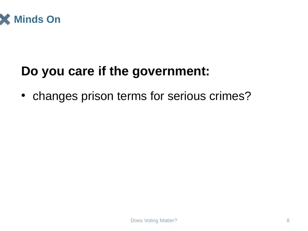 Does Voting Matter? Does Voting Matter? 2 Does - slide 8 of 33