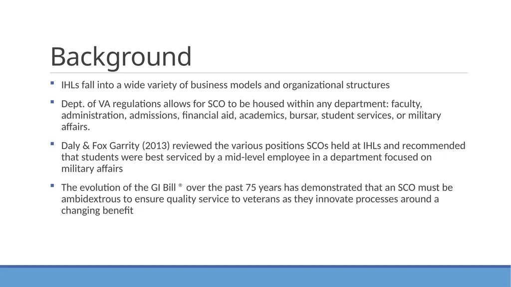 Placement of a School Certifying Official and its - slide 7 of 35