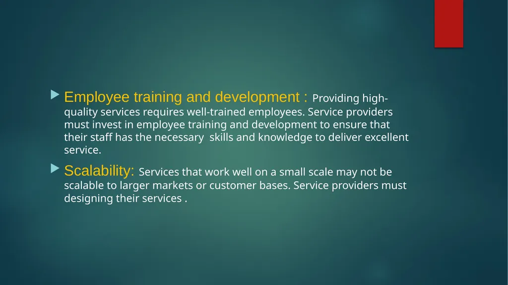 Difficulty in evolution of services The of - slide 6 of 7