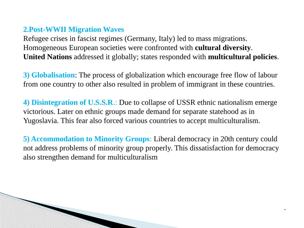 Course Title: Democracy and Multiculturalism - slide 6 of 12