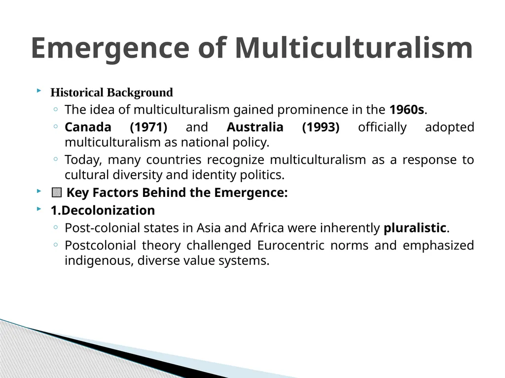 Course Title: Democracy and Multiculturalism - slide 5 of 12