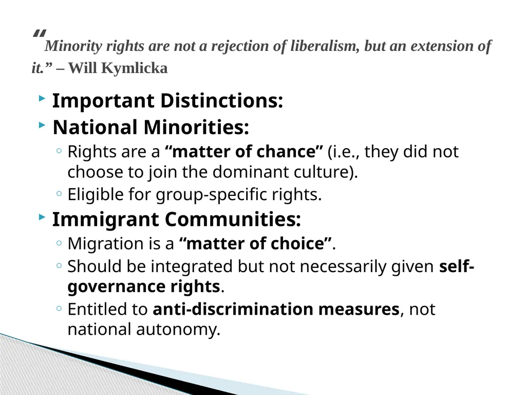 Course Title: Democracy and Multiculturalism - slide 9 of 12
