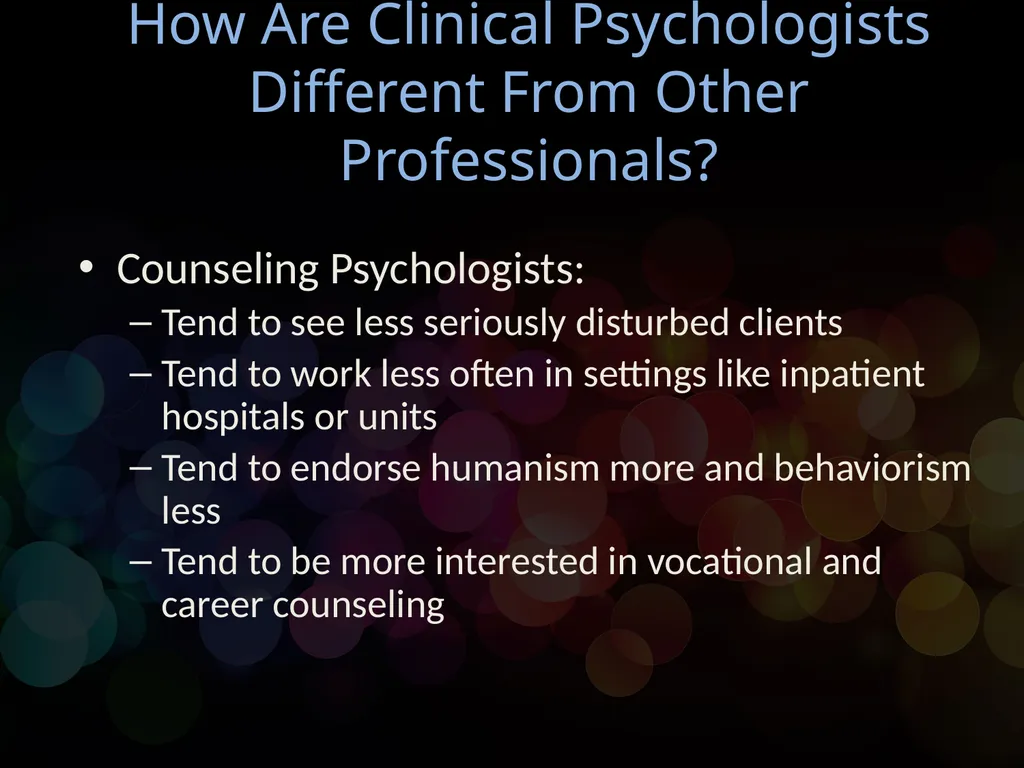Chapter 1 Clinical Psychology: Definition and - slide 22 of 26