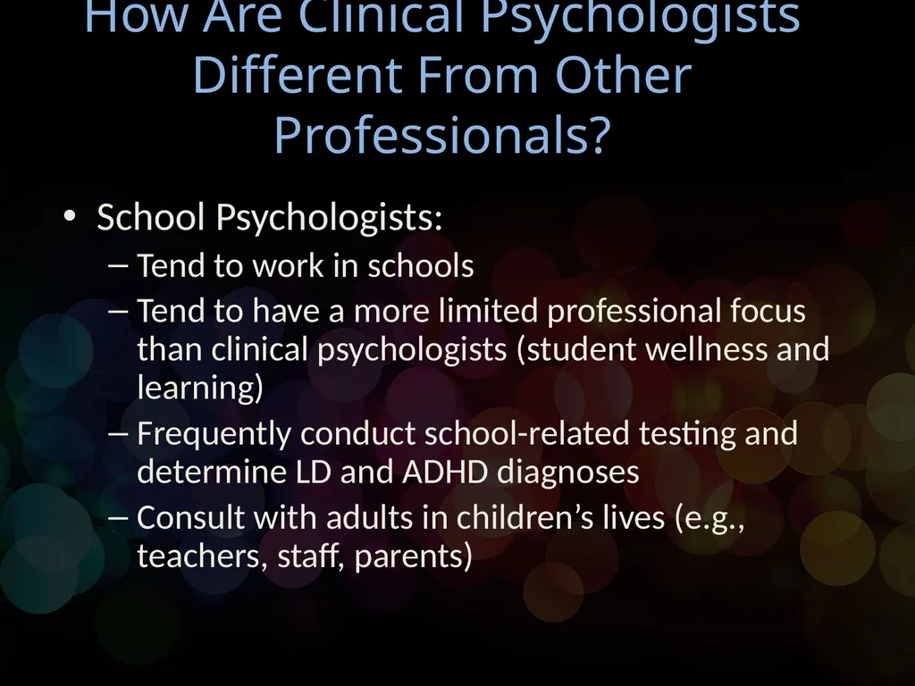 Chapter 1 Clinical Psychology: Definition and - slide 25 of 26